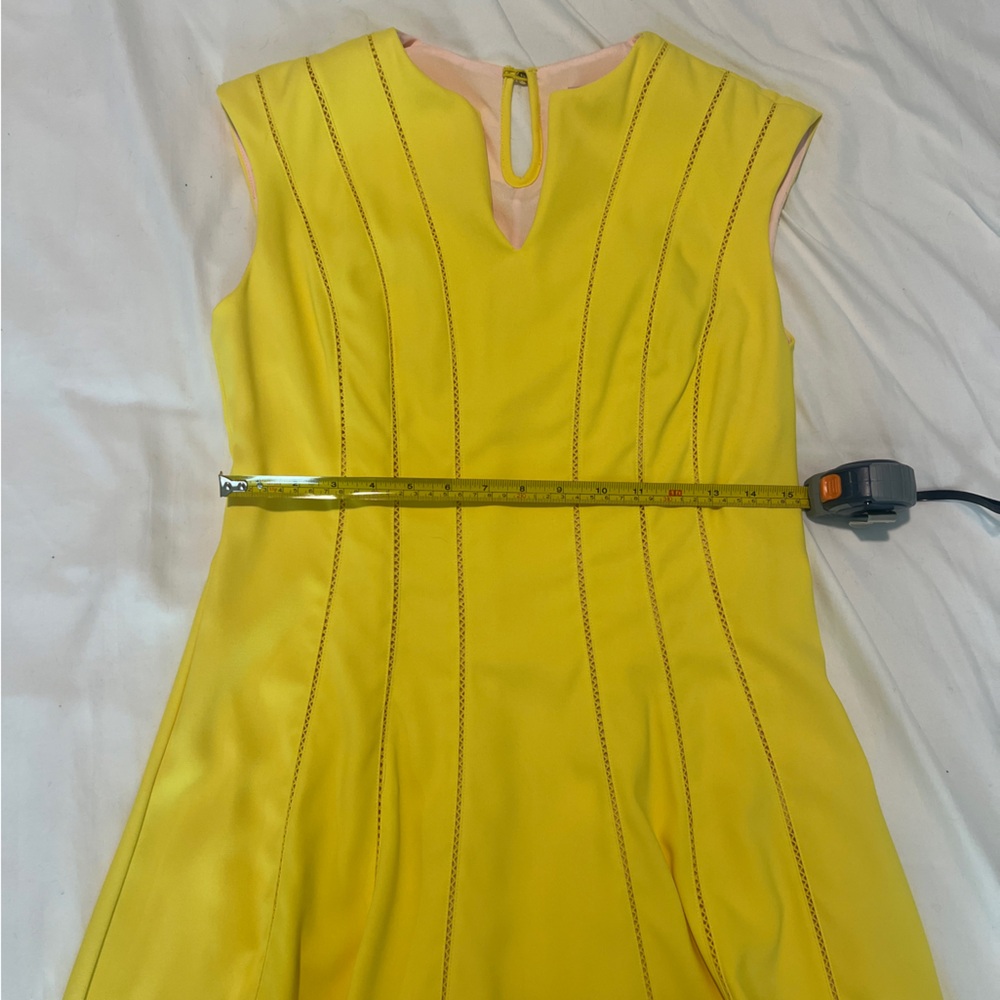Beautiful Ted Baker Dress Vibrant Yellow Women’s UK 12 - Picture 8 of 16